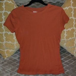 Mossimo Orange Short Sleeve T-shirt